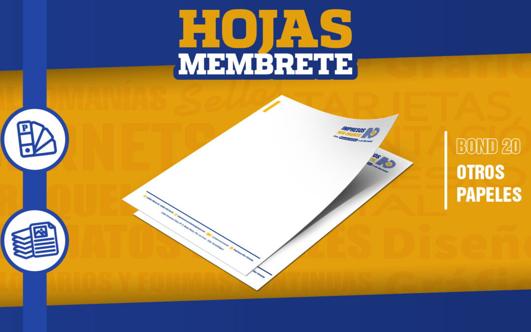 Hojas Membretes