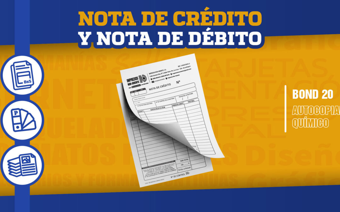 Nota de débito y nota de crédito